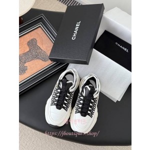 샤넬 믹스 드 파이버 스니커즈