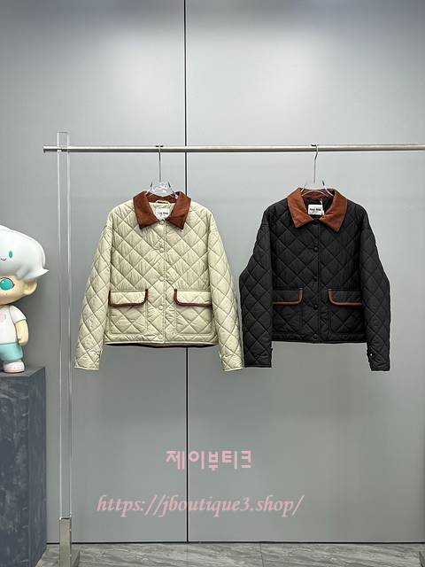 미우미우 퀼팅 점퍼 (2color)