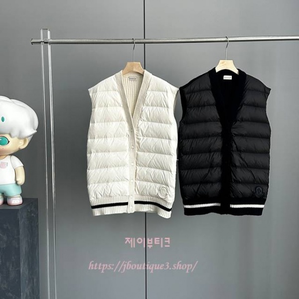 몽클레어 니트 패딩 베스트 (2color)