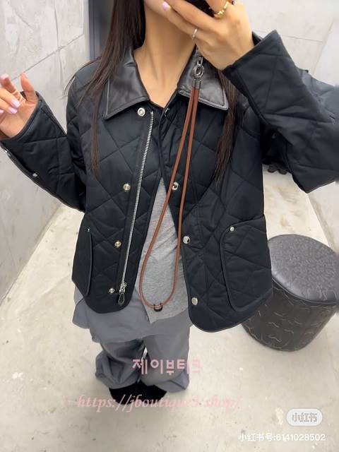 버버리 퀼팅 점퍼 (2color)