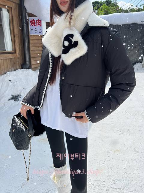 샤넬 패딩 점퍼 (2color)