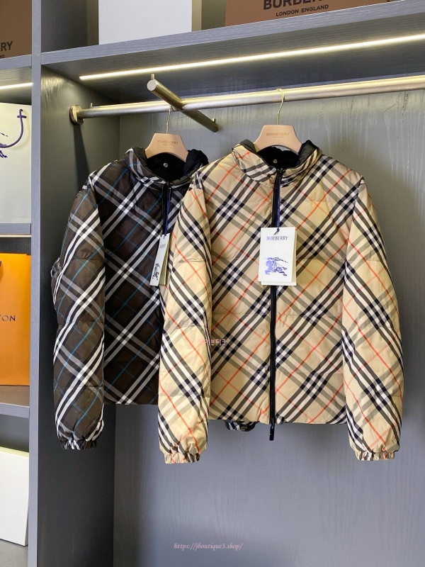 버버리 남성 리버서블 패딩 점퍼 (2color)