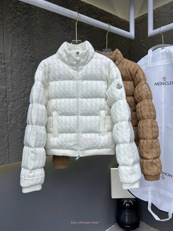 몽클레어 패딩 울 & 코튼 집업 카디건 (2color)