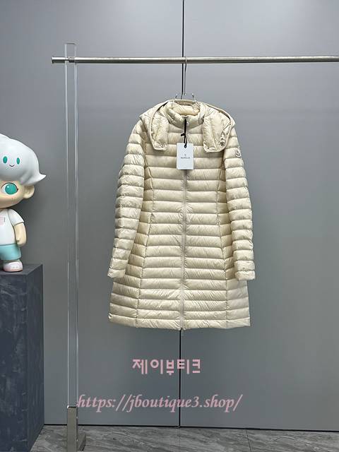 (국내배송 3~4일소요) 몽클레어 Igelong 후드 롱 다운 재킷 (화이트/3사이즈) [62]