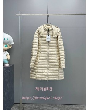 (국내배송 3~4일소요) 몽클레어 Igelong 후드 롱 다운 재킷 (화이트/3사이즈) [62]