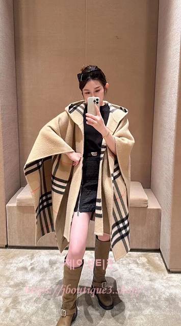 버버리 케이프 판초