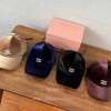 미우미우 벨벳 볼캡 (4color)