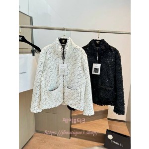 샤넬 퍼 자켓 (2color)