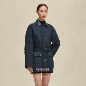 에르메스 퀼팅 자켓