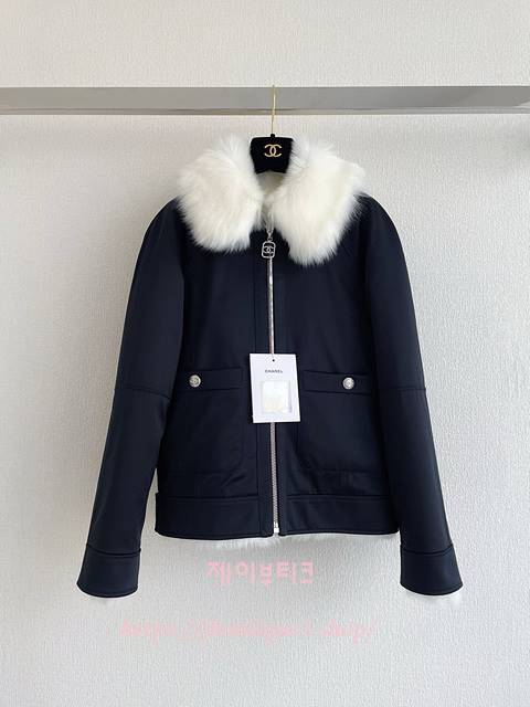 샤넬 퍼 자켓