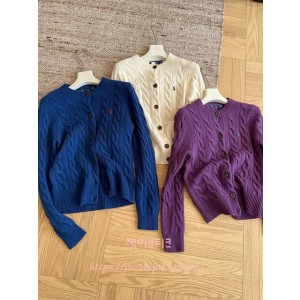 폴로 케이블 니트 가디건 (3color)