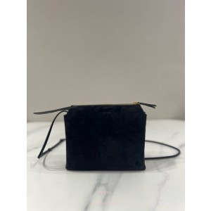 더로우 nu twin 미니 스웨이드 숄더백