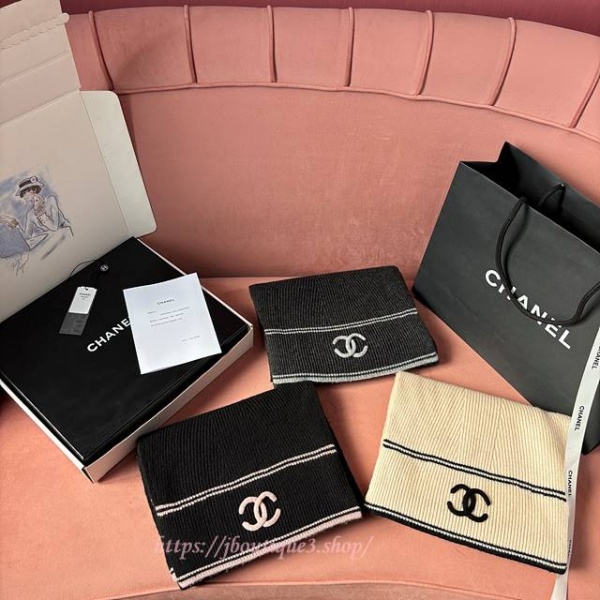 샤넬 머플러 목도리 (3color)