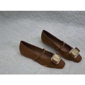 페라가모 뉴 바라 플레이트 발레 펌프스