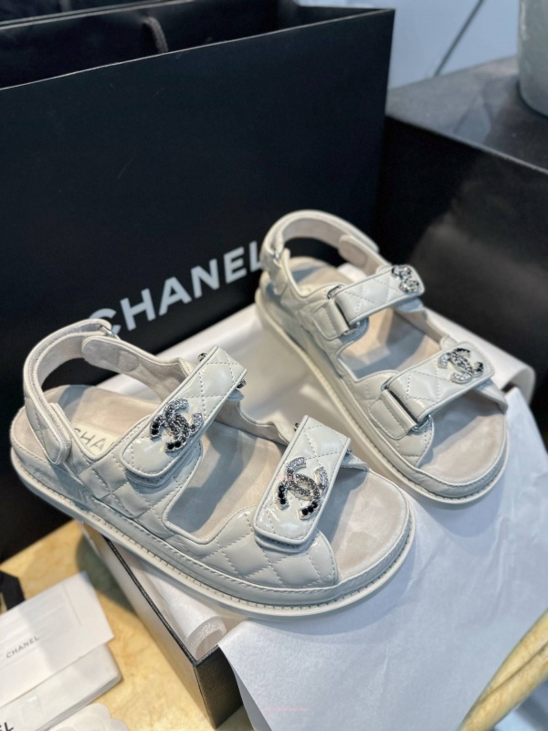 샤넬 벨크로 샌들