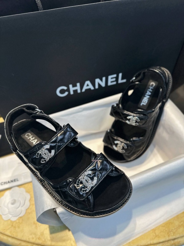 샤넬 벨크로 샌들