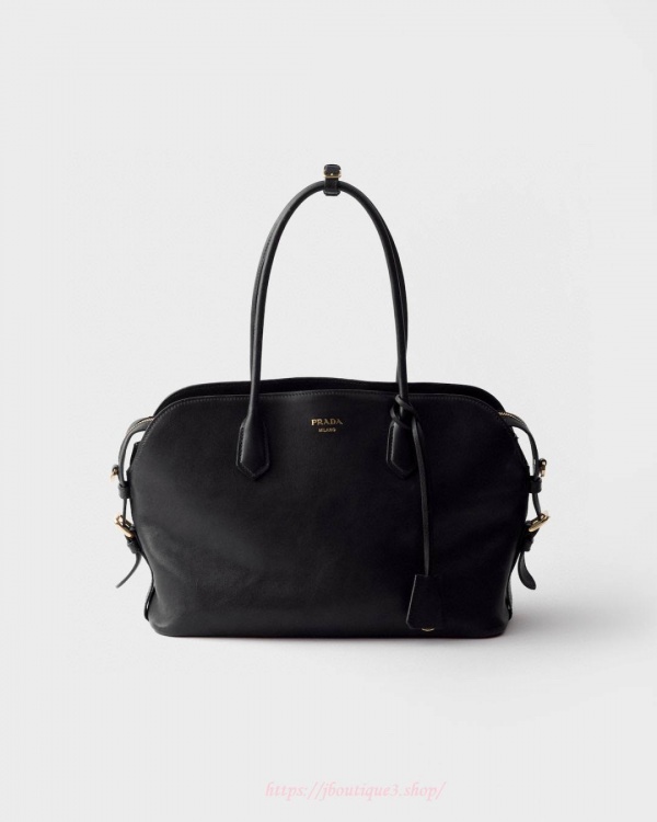 프라다 라지 가죽 토트백