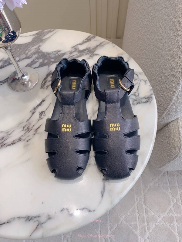 미우미우 루슈 피셔맨 샌들