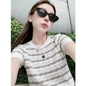 샤넬 반팔 니트