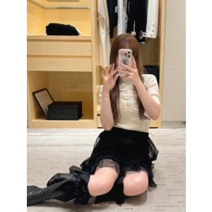 샤넬 반팔 니트