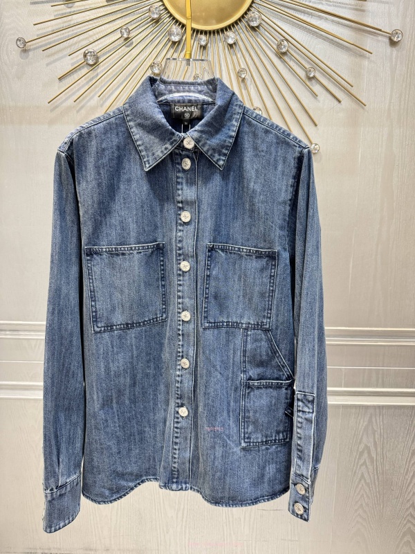 샤넬 데님 셔츠