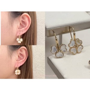 디올 스파클링 클로버 귀걸이