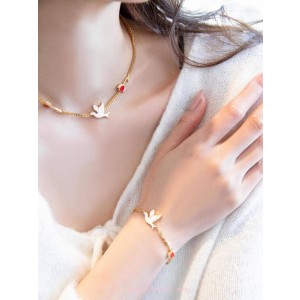 디올 디올아무르 도브 & 로즈 브레이슬릿 & 네크리스