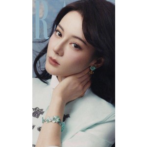 디올 클로버 귀걸이