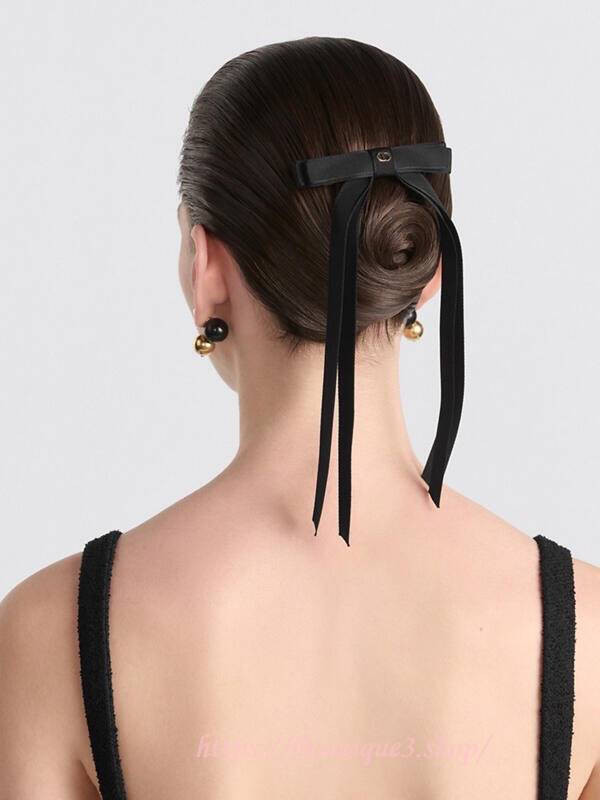 디올 트위스트 보우 헤어밴드