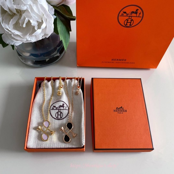 에르메스 Cor H pendant 네크리스 (2color)