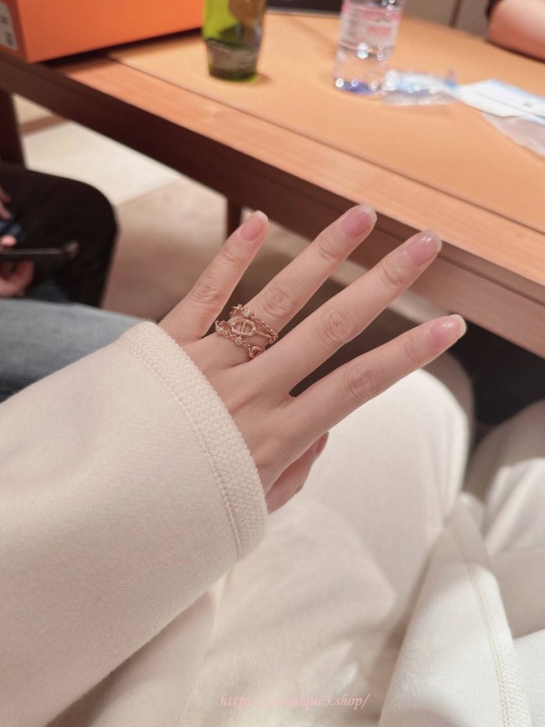 에르메스 Chaine d'ancre Chaos 링, 미디엄 모델