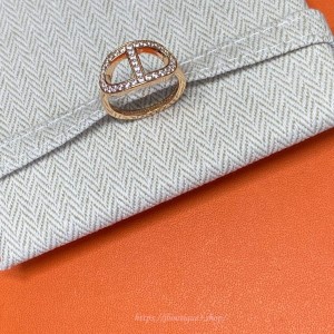 에르메스 Chaine d'ancre Contour 링, 미디엄 모델