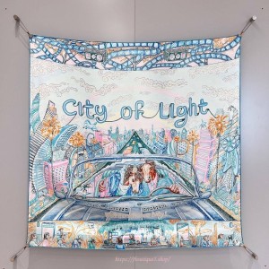 에르메스 신상 City of Light 스카프 90