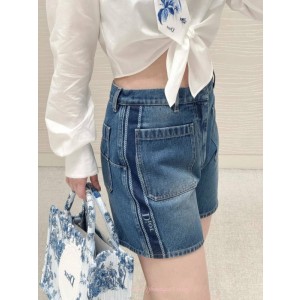 디올 데님 숏 팬츠