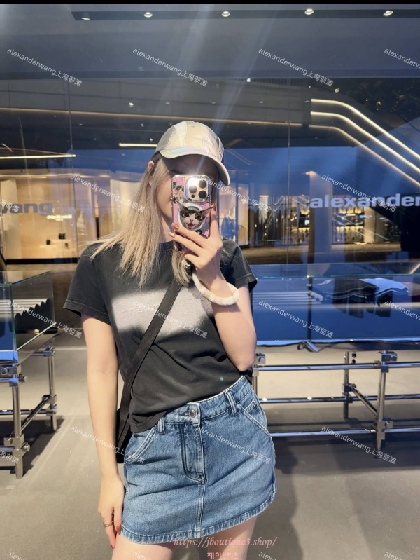 알렉산더왕 데님 스커트