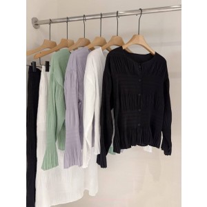 이세이미야케 플리츠플리즈 가디건 (4color)