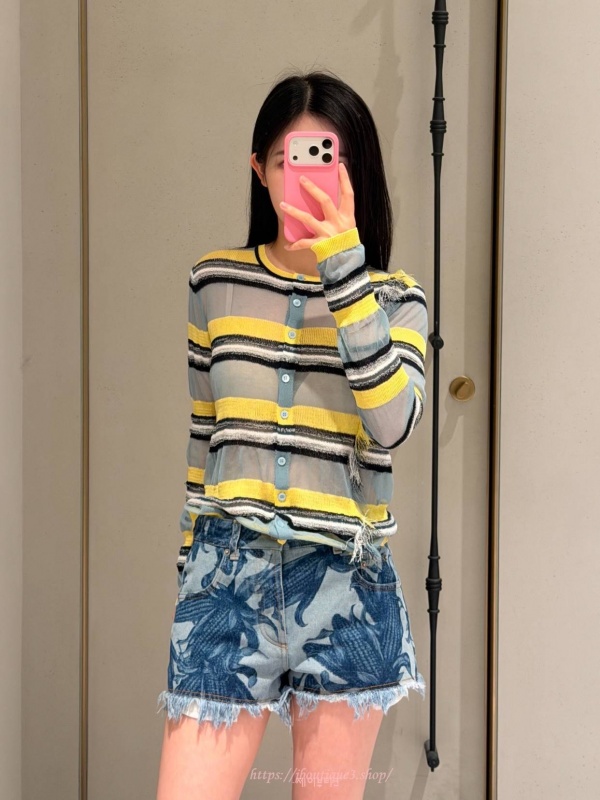 로에베 데님 숏 팬츠