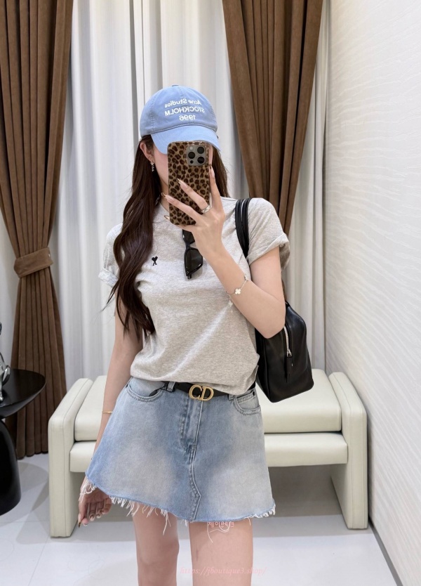 발렌시아가 데님 스커트 팬츠