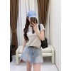 발렌시아가 데님 스커트 팬츠