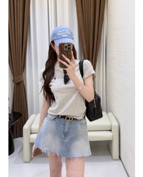 발렌시아가 데님 스커트 팬츠