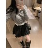 미우미우 립 조직 저지 폴로 셔츠
