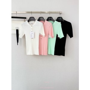 샤넬 반팔 니트 (4color)
