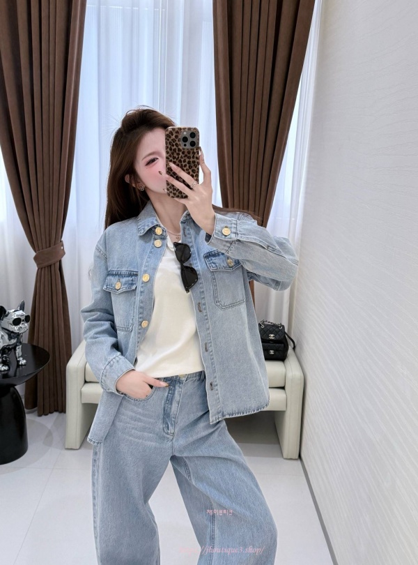 샤넬 데님 자켓