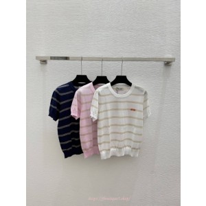 미우미우 반팔 니트 (3color)