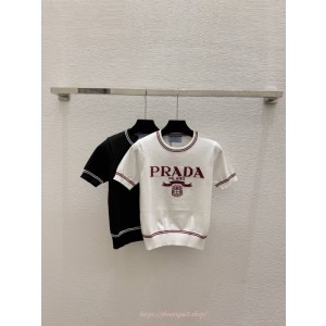 프라다 반팔 니트 (2color)