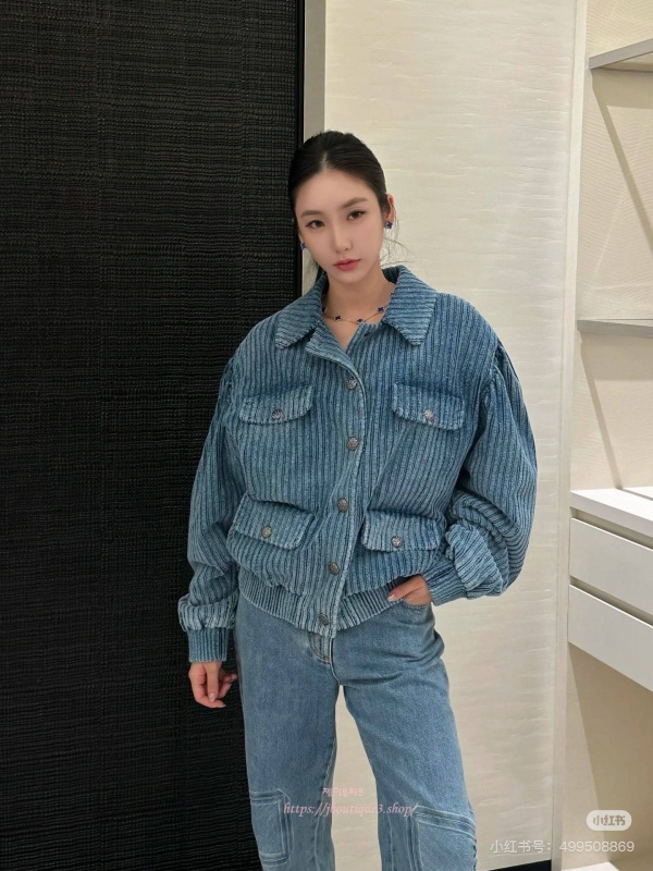 샤넬 코듀로이 자켓